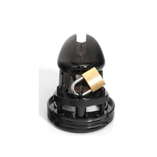 Jaula castidad pene iniciación básica S negra - Imagen 3