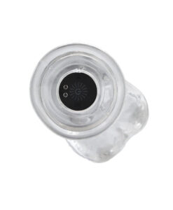 Alternative view of Vibrador realista transparente mando USB 7"