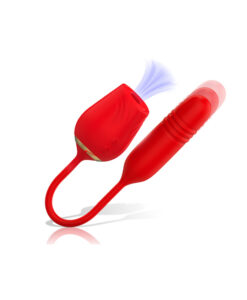Amalfi rosa succionadora y vibrador con movimiento