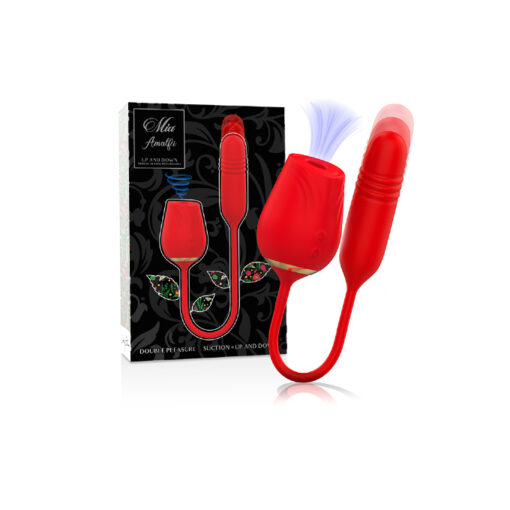 Amalfi rosa succionadora y vibrador con movimiento - Imagen 2