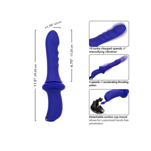 Overdrive sex machine automática con mando y vibración - Imagen 10