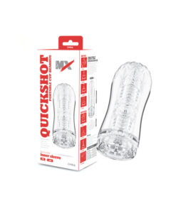 Quickshot masturbador transparente con vacío