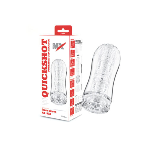 Quickshot masturbador transparente con vacío