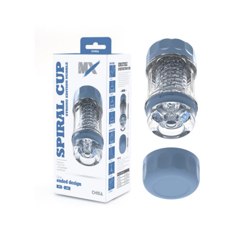 Spiral Cup masturbador transparente giro