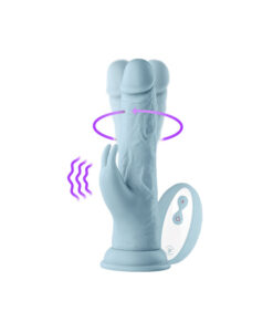Vortex vibrador rotador con estimulación de clítoris y mando