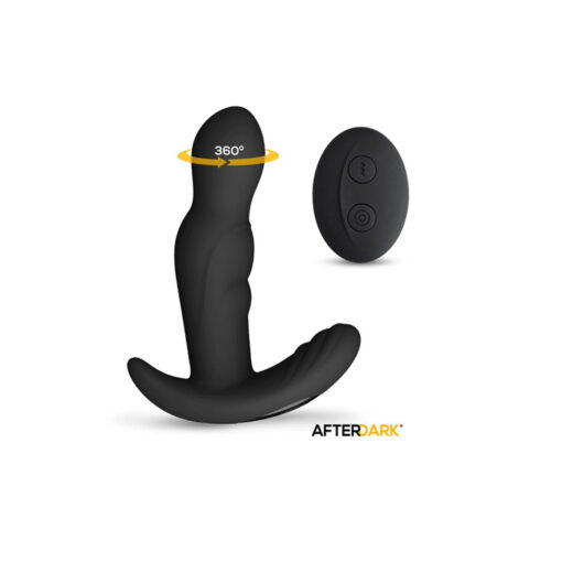 Afterdark vibrador prostático giratorio con mando