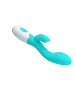Alternative view of Pretty Love Brighty vibrador doble turquesa