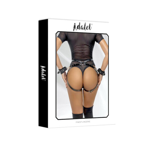 Jimena liguero cuero vegano con esposas S/M/L - Imagen 4