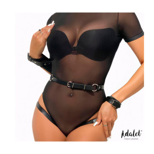 Jimena liguero cuero vegano con esposas S/M/L - Imagen 5