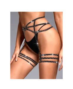 Liguero con ligas de pedrería S/M/L