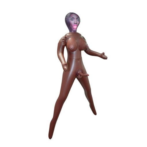 Eager muñeca transexual realista morena