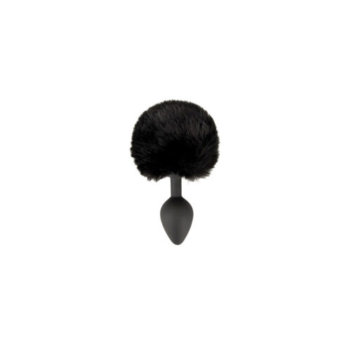 Fluffy plug cola conejo negro M