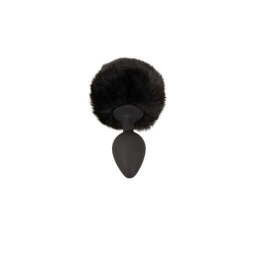 Fluffy plug cola conejo negro M - Imagen 4