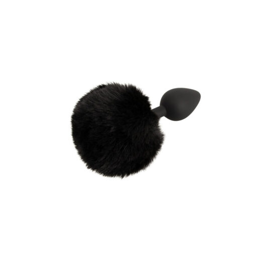 Fluffy plug cola conejo negro M - Imagen 6