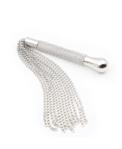 Latetobed látigo de cadenas con mango de brillantes