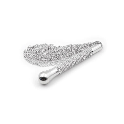 Latetobed látigo de cadenas con mango de brillantes - Imagen 3