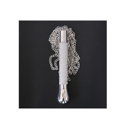 Latetobed látigo de cadenas con mango de brillantes - Imagen 6