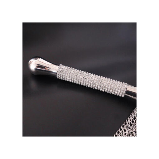 Latetobed látigo de cadenas con mango de brillantes - Imagen 5