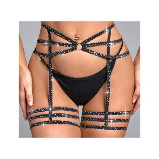 Liguero con ligas de pedrería S/M/L - Imagen 3