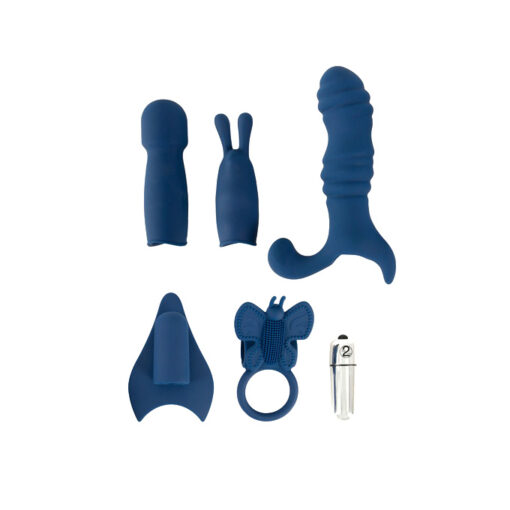 Pack de juguetes silicona surtido azul