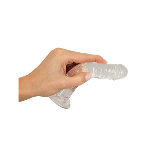 Dildo transparente con ventosa 14 cm - Imagen 2