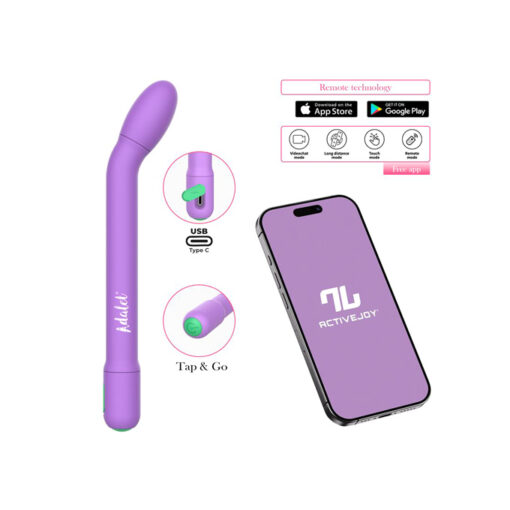 Gently masajeador especial curvado con app rosa - Imagen 10