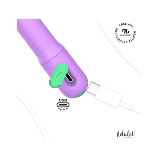 Gently masajeador especial curvado con app rosa - Imagen 4