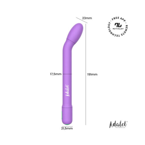 Gently masajeador especial curvado con app rosa - Imagen 2