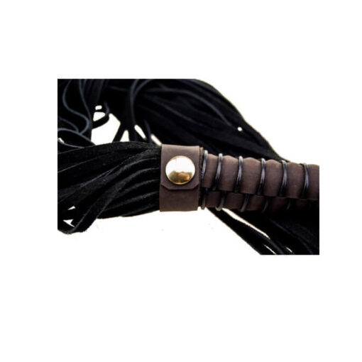 Bound látigo de cuero marrón y negro - Imagen 5