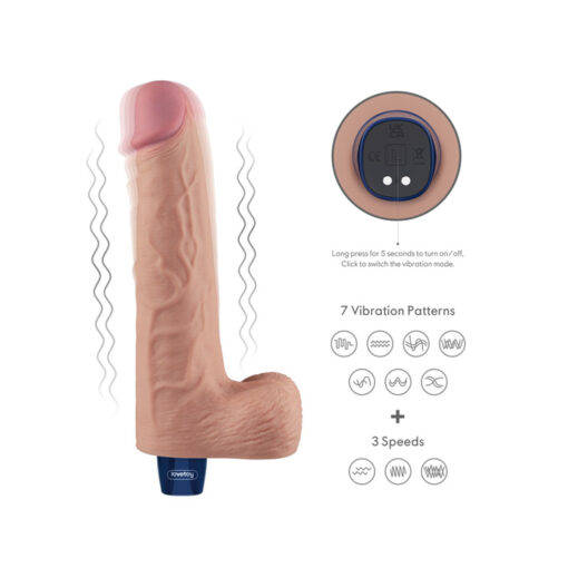 Lovetoy vibrador tacto piel potente USB 10" - Imagen 8