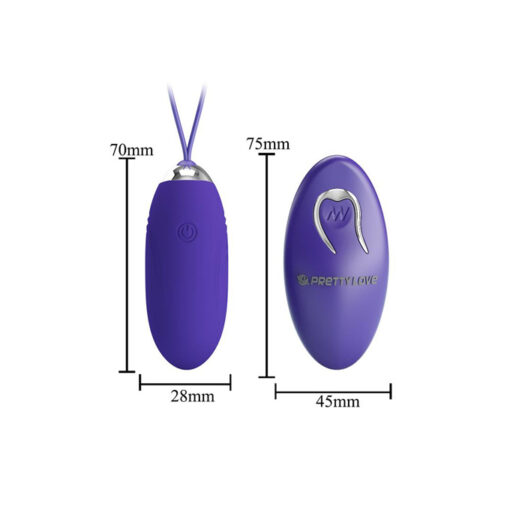 Jenny huevo vibrador a distancia recargable - Imagen 2