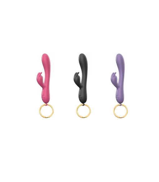 Llavero juguete erótico conejito de silicona - Imagen 2