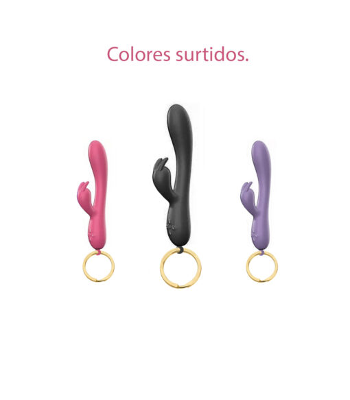 Llavero juguete erótico conejito de silicona - Imagen 3