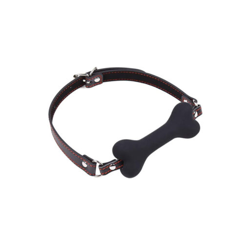 Mordaza hueso silicona negro