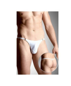 Softline tanga blanco hombre líneas S/M/L