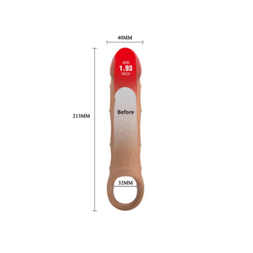 Brad funda para pene realista con vibración - Imagen 5