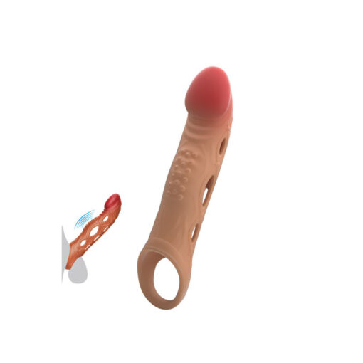 Brad funda para pene realista con vibración