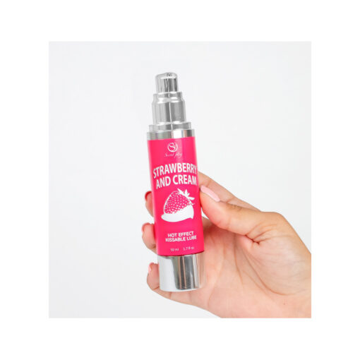 Aceite caliente besable fresas con nata - Imagen 3