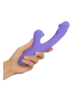 Alternative view of Tess vibrador con tapping y lengua interna flip-flap
