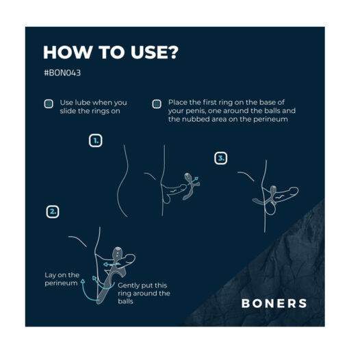 Boners anillo masajeador perineal usb - Imagen 3