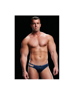 Envy tanga de tiras azul marino M/L