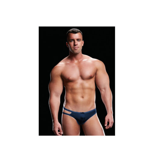 Envy tanga de tiras azul marino M/L