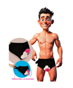 Calzoncillos con pene hinchable de peluche
