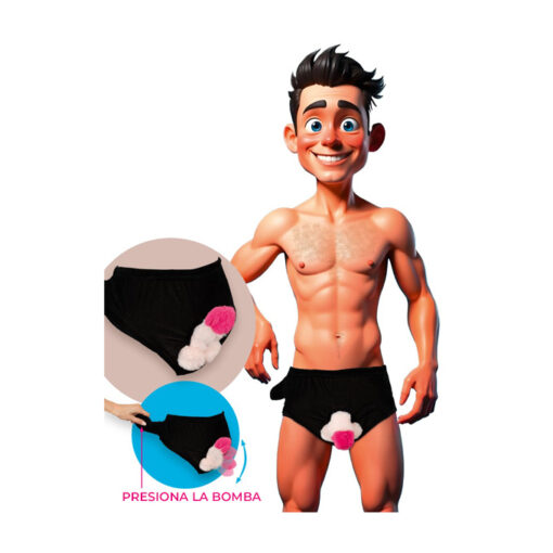 Calzoncillos con pene hinchable de peluche