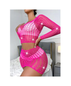 Conjunto elástico dos piezas fucsia S/M/L