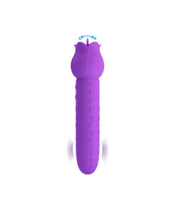 Dannell vibrador potente con lengua flor