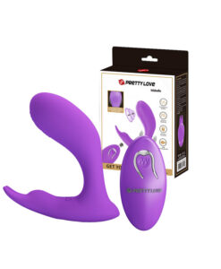 Alternative view of Idabelle vibrador doble a distancia con tapping