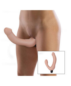 Alternative view of Joy Strapless arnés tacto piel con vibracion y mando