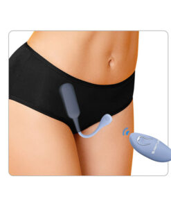 Alternative view of Lechies bala vibradora control remoto azul