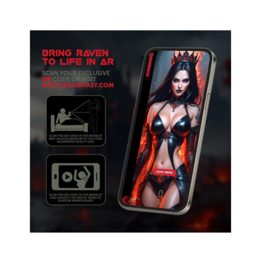 Masturs Raven masturbador realidad aumentada + accesorios - Imagen 8